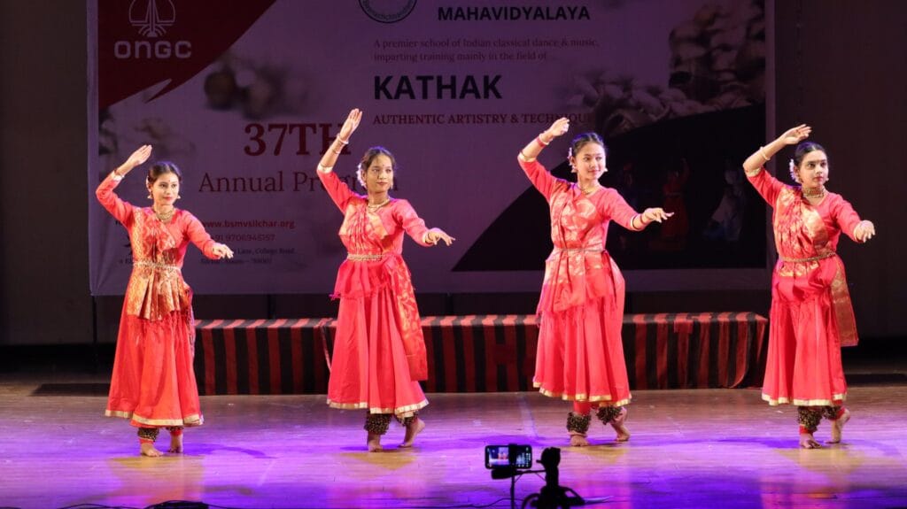 Kathak choreographer in Silchar training students