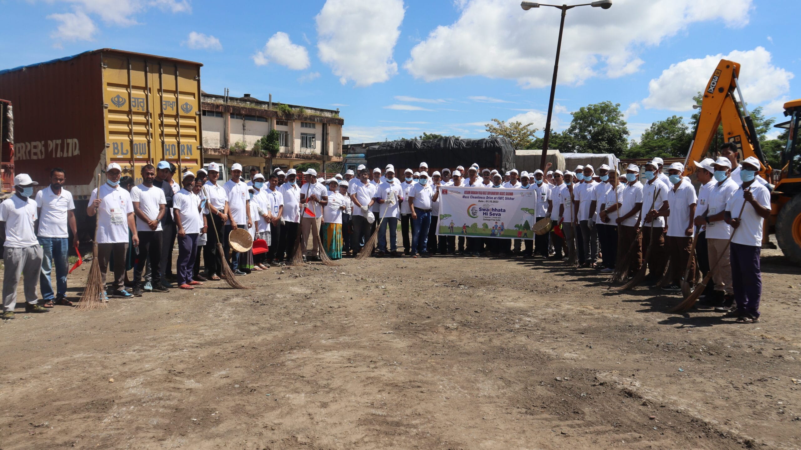 Cleanliness drive by bsmv silchar with ongc - Swach Bharat Abhiyan